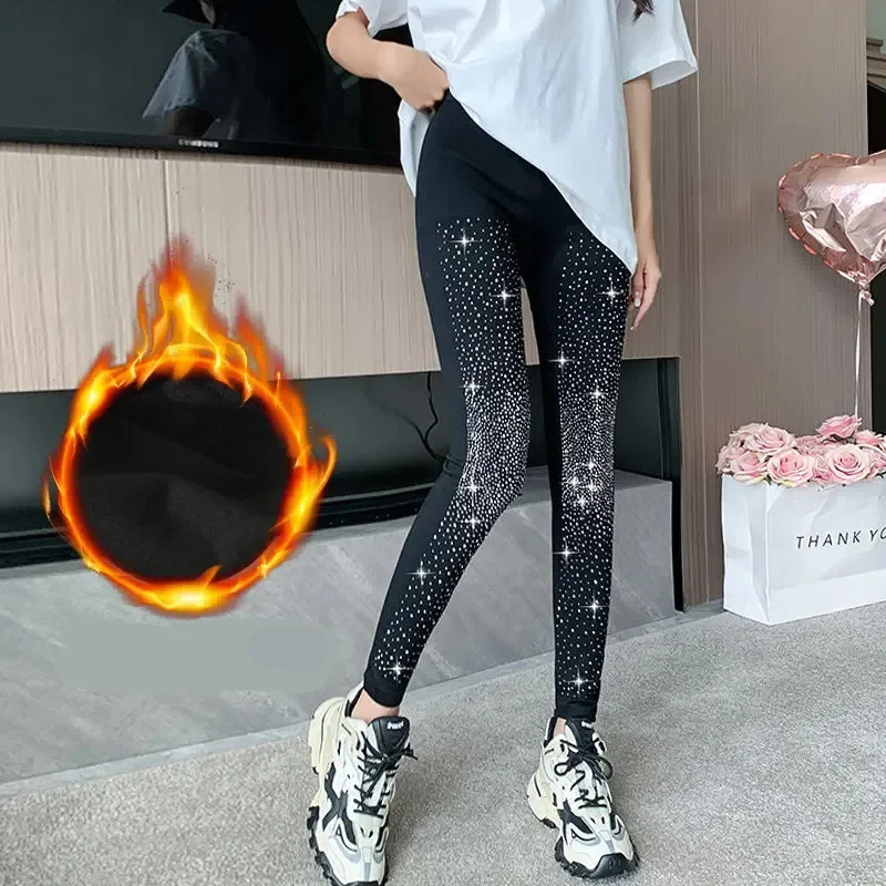 Autumn Winter Sequin Black Party Club Leggings Pants Women Diamonds High Elastic Skinny Warm Trousers
Autumn Winter Sequin Black Party Club Leggings Pants Women Diamonds High Elastic Skinny Warm Trousers