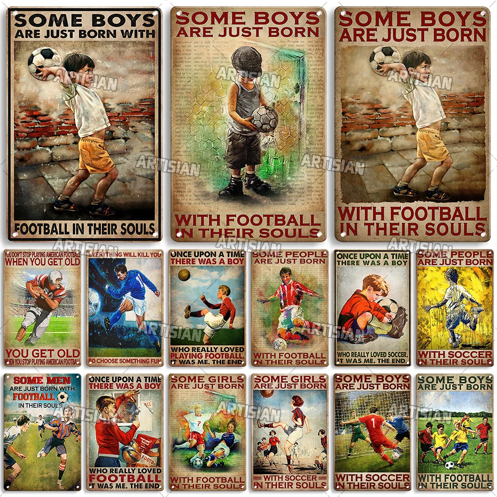 ARTISIAN Vintage Sport Metal Poster Weathered Football Player Metal Tin Sign Home Studio Pub Wall Industrial Decor Metal Plate 
ARTISIAN Vintage Sport Metal Poster Weathered Football Player Metal Tin Sign Home Studio Pub Wall Industrial Decor Metal Plate