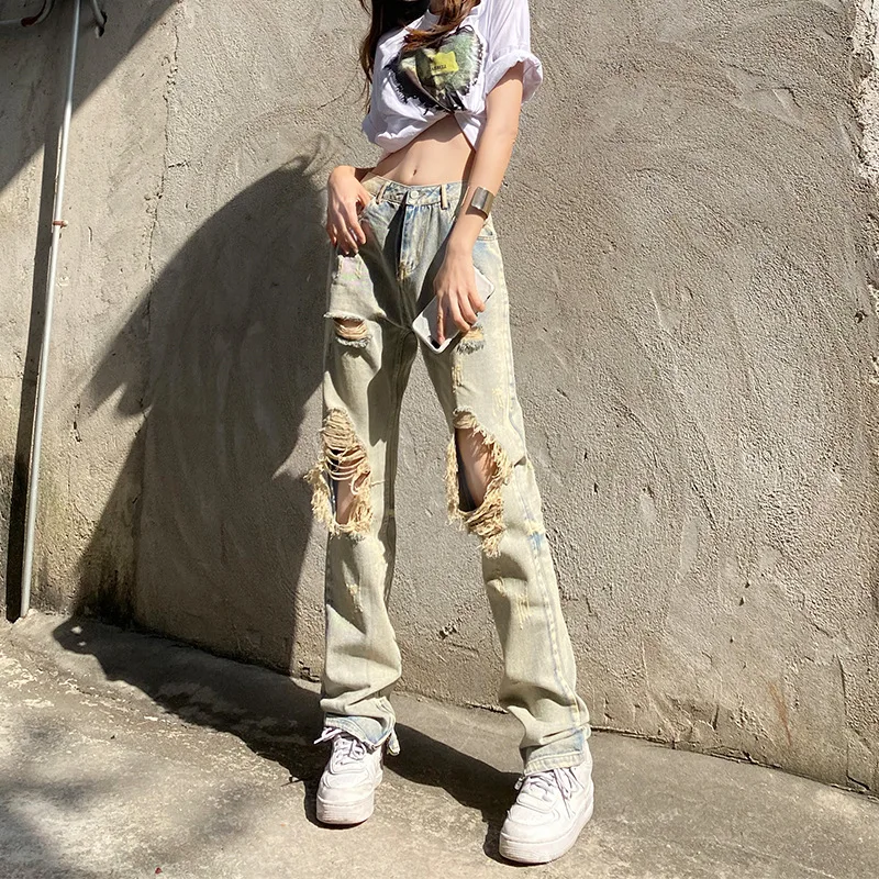 Retro High Street Jeans Female 2022 New Hot Girl High Waist Thin Ins Trend Nostalgic Hole Pants Y2k Pants Cargo Pants Women
Retro High Street Jeans Female 2022 New Hot Girl High Waist Thin Ins Trend Nostalgic Hole Pants Y2k Pants Cargo Pants Women