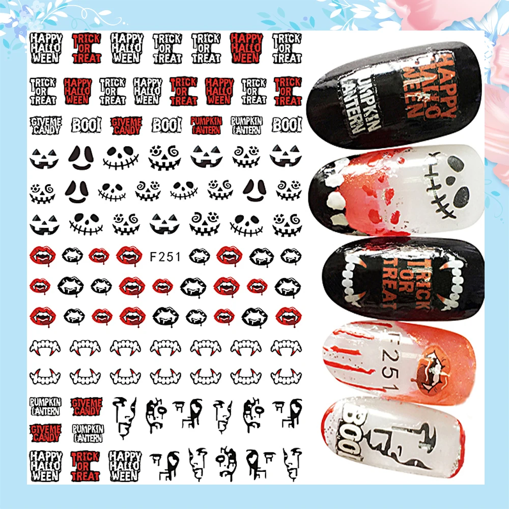 10PCS Halloween Collection Nail Sticker Pumpkin Head Bat Clown Attached Sticky Nail Slider Decal Nail Beauty Supplies
10PCS Halloween Collection Nail Sticker Pumpkin Head Bat Clown Attached Sticky Nail Slider Decal Nail Beauty Supplies