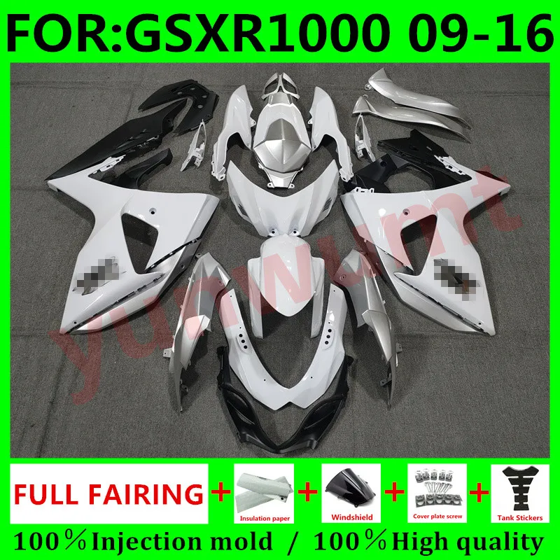 Motorcycles Fairings kit Fit For Suzuki GSXR1000 K9 2009 2016 GSXR-1000 09 10 11 12 13 14 15 16 bodywork fairing silver white
Motorcycles Fairings kit Fit For Suzuki GSXR1000 K9 2009 2016 GSXR-1000 09 10 11 12 13 14 15 16 bodywork fairing silver white