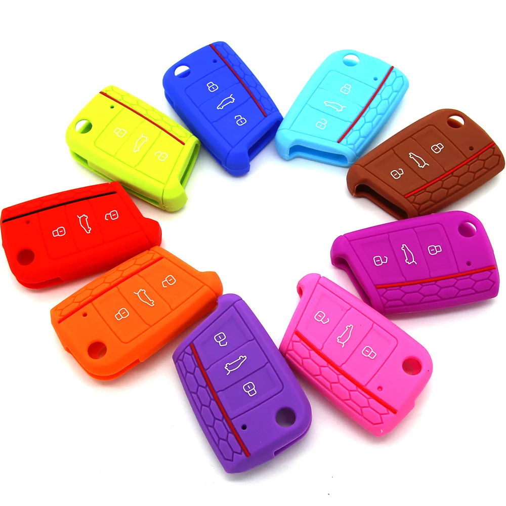 1pcs Silicone Car Key Cover Case For VW Volkswagen Golf 7 MK7 Skoda Octavia A7 3 Buttons Auto Accessories Protector Key Bag
1pcs Silicone Car Key Cover Case For VW Volkswagen Golf 7 MK7 Skoda Octavia A7 3 Buttons Auto Accessories Protector Key Bag