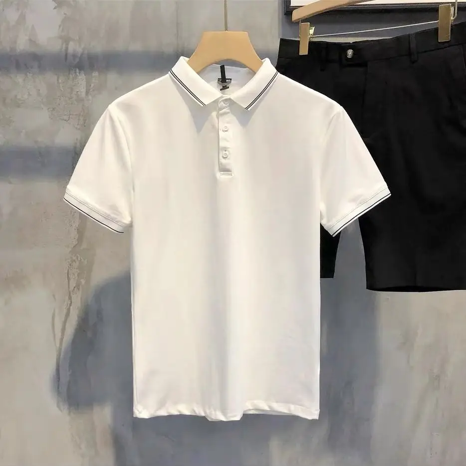 2022 Men Summer Men Slim Fit Polo Shirts Male Short Sleeve Casual Tops Men Fashion Turn Down Collar Solid Clothing Tees A26
2022 Men Summer Men Slim Fit Polo Shirts Male Short Sleeve Casual Tops Men Fashion Turn Down Collar Solid Clothing Tees A26