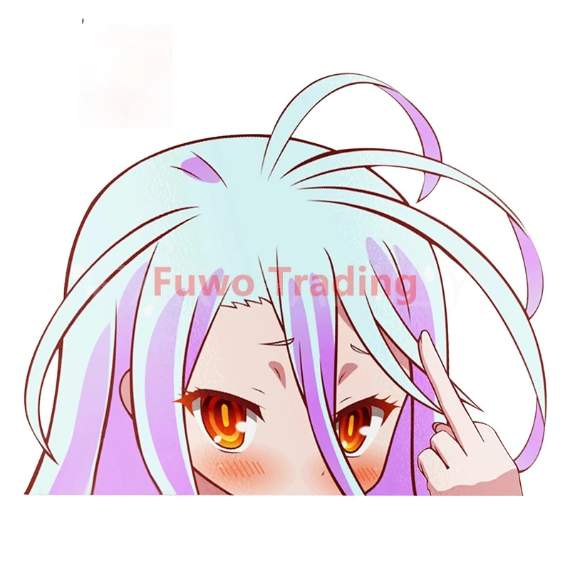 Fuwo Trading Car Sticker Shiro No Game No Life Peeker Big Head Anime Vinyl PVC Rear Windshield Trunk Stickers Car Accessories
Fuwo Trading Car Sticker Shiro No Game No Life Peeker Big Head Anime Vinyl PVC Rear Windshield Trunk Stickers Car Accessories
