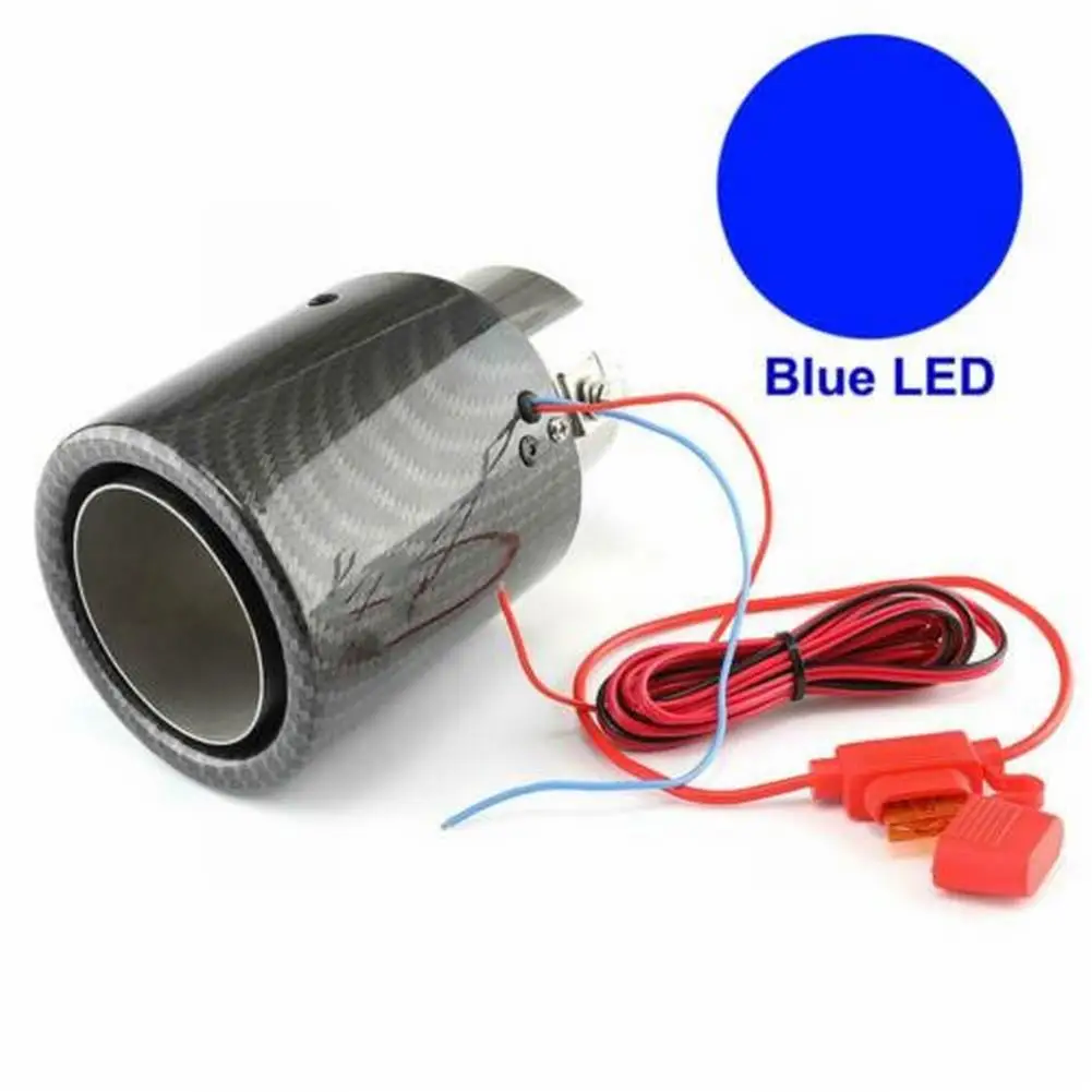 1 X Car LED Lights Exhaust Muffler Pipe Modification Personality Carbon Fiber Pattern Luminous Tail Throat Stainless Steel Exhau
1 X Car LED Lights Exhaust Muffler Pipe Modification Personality Carbon Fiber Pattern Luminous Tail Throat Stainless Steel Exhau