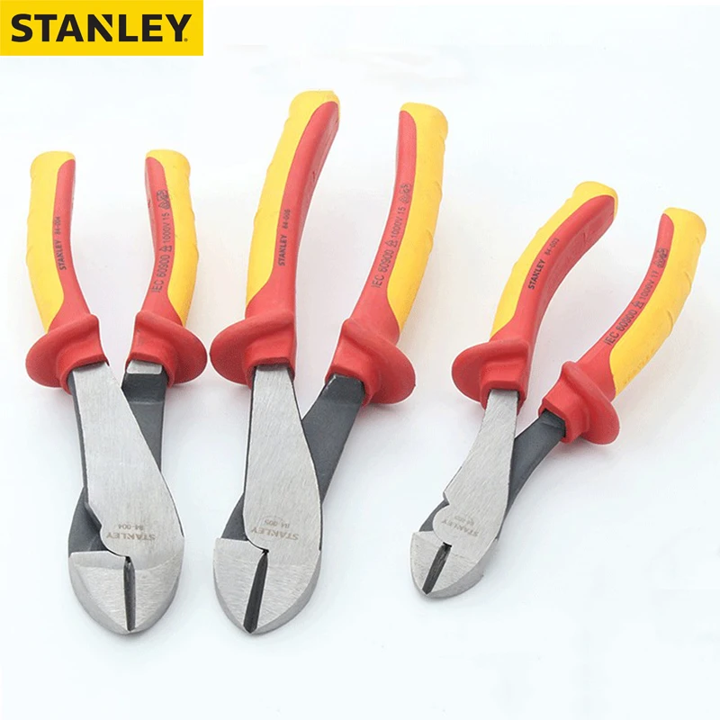 

STANLEY FATMAX Insulated Oblique Nose Pliers 1000V Electrician Tool Heavy-Duty VDE Diagonal Cutting Plier 84-003 84-004 84-005