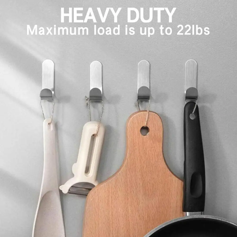 1 шт., самоклеящиеся настенные крючки из нержавеющей стали
1 шт., самоклеящиеся настенные крючки из нержавеющей стали