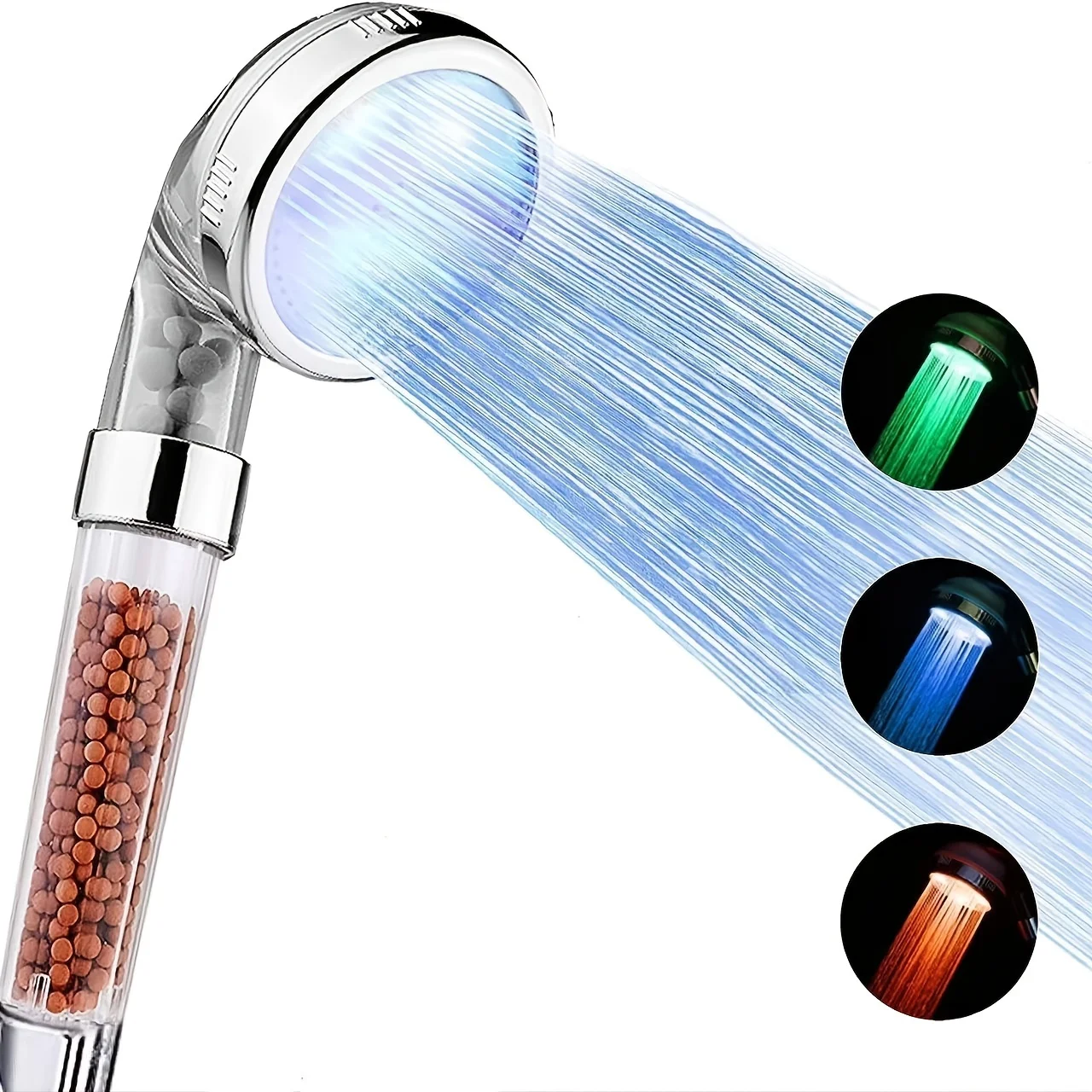1 Pack, Colorr-changing Shower Spray Head Temperature Control Tri-color Boost Removable Wash Bathroom Bath Shower Glow Lotus Flu
1 Pack, Colorr-changing Shower Spray Head Temperature Control Tri-color Boost Removable Wash Bathroom Bath Shower Glow Lotus Flu