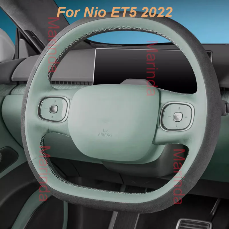 For Nio ET5 2022 Car Hand Sewing Steering Wheel Cover Non-slip Wear-resistant D-Type Sweat Absorbing Interior Accessories
For Nio ET5 2022 Car Hand Sewing Steering Wheel Cover Non-slip Wear-resistant D-Type Sweat Absorbing Interior Accessories
