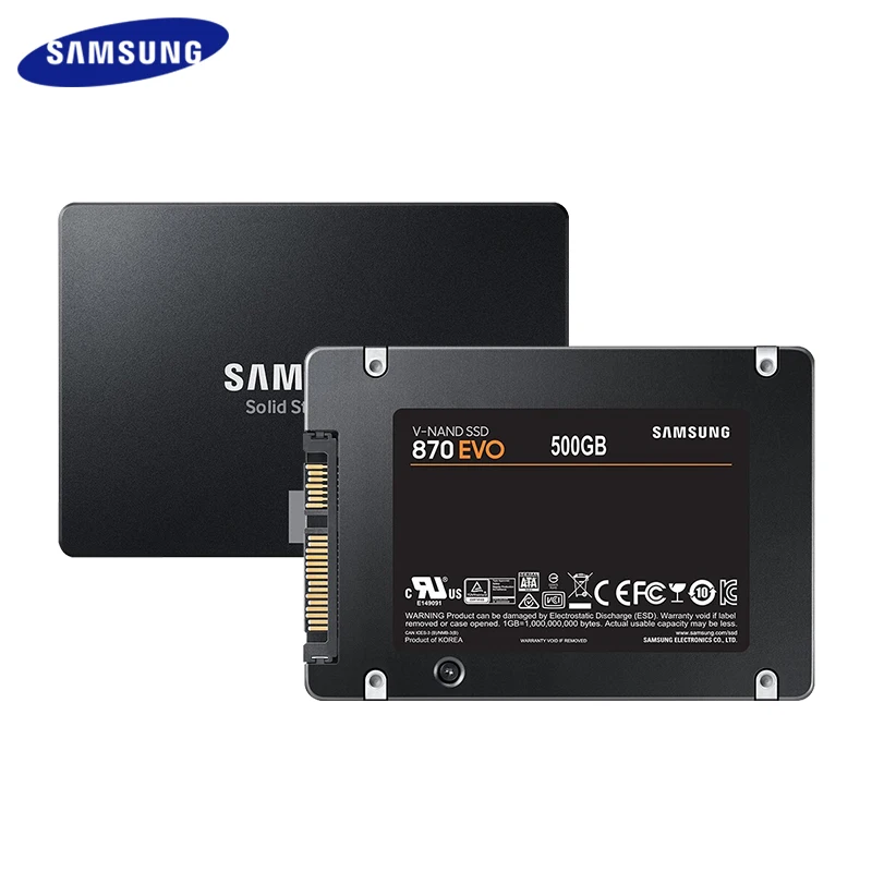 

SAMSUNG 870 EVO SATA III 2.5 inch SSD 250GB 500GB 1TB 2TB 4TB Original Hard Drive Internal Solid State Drive for Desktop Laptop