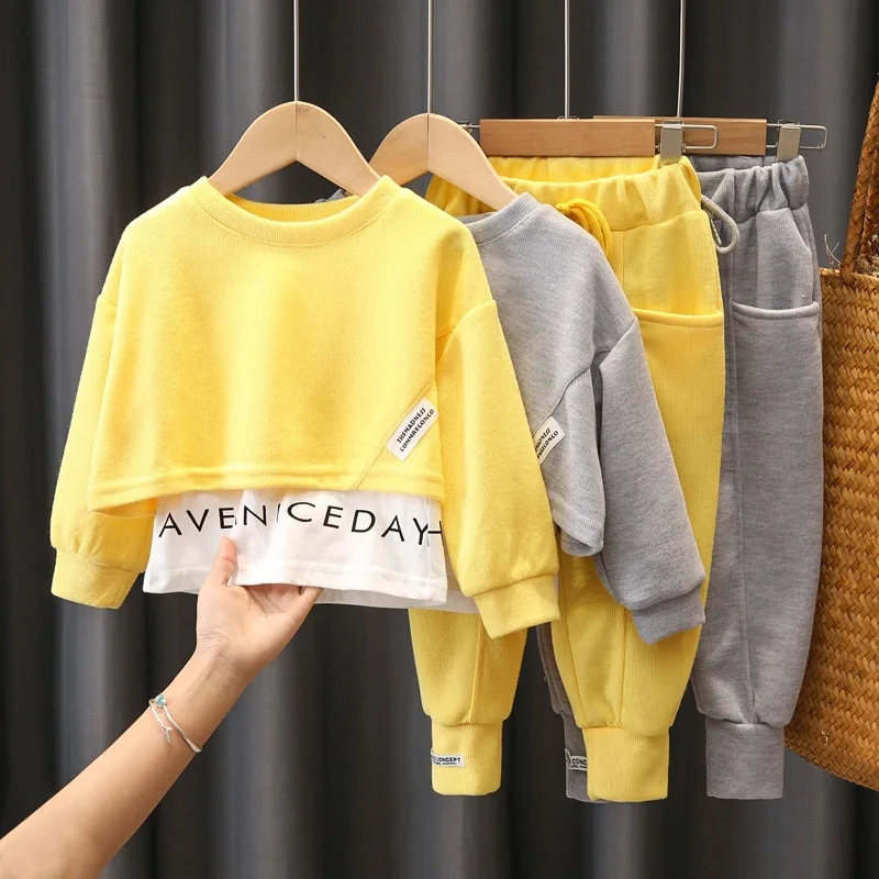 2022 Children Clothes Spring Baby Girl Clothing Boys Cotton Sweatshirts Pants 2Pcs Set Kids Sport Casual Costume Tracksuits 1-5Y
2022 Children Clothes Spring Baby Girl Clothing Boys Cotton Sweatshirts Pants 2Pcs Set Kids Sport Casual Costume Tracksuits 1-5Y