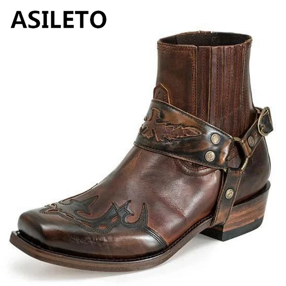 ASILETO Women's boots Cool Fashion Flats Women's shoes Low-heel Roman style Retro Embroidery Short-tube Casual All-match A4576
ASILETO Women's boots Cool Fashion Flats Women's shoes Low-heel Roman style Retro Embroidery Short-tube Casual All-match A4576