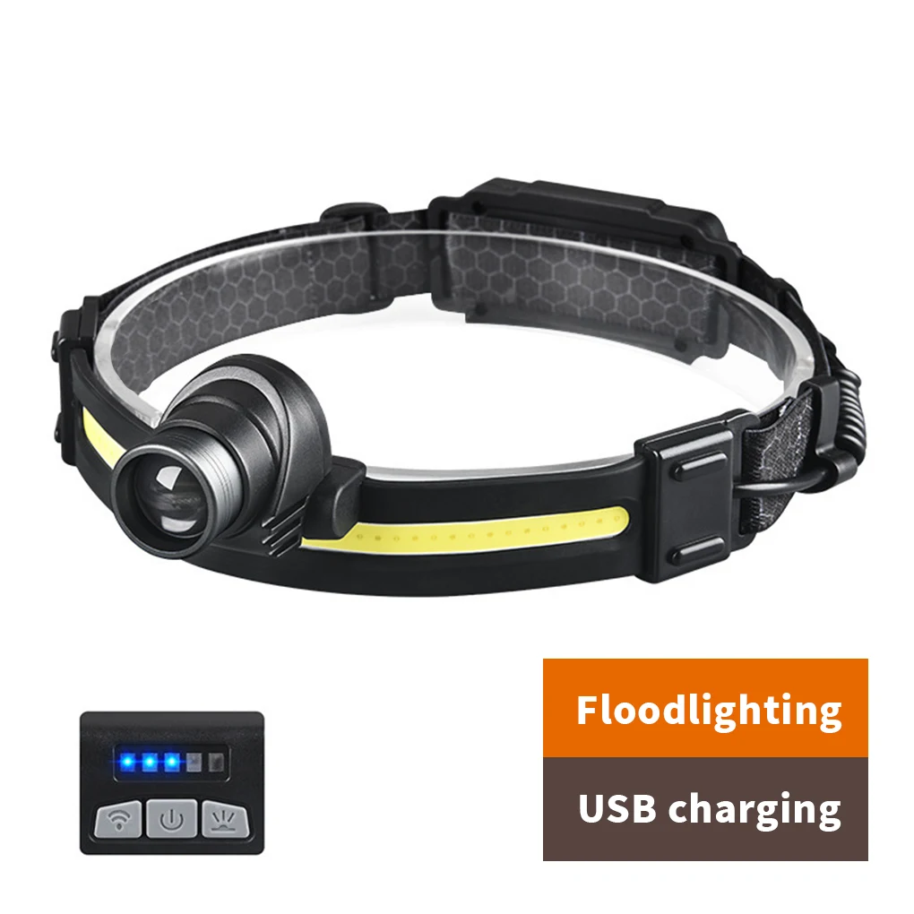 Headlamp USB Rechargeable Large Capacity Battery Portable Strong Light Headlight Head Flashlight Fishing Black 1
Headlamp USB Rechargeable Large Capacity Battery Portable Strong Light Headlight Head Flashlight Fishing Black 1