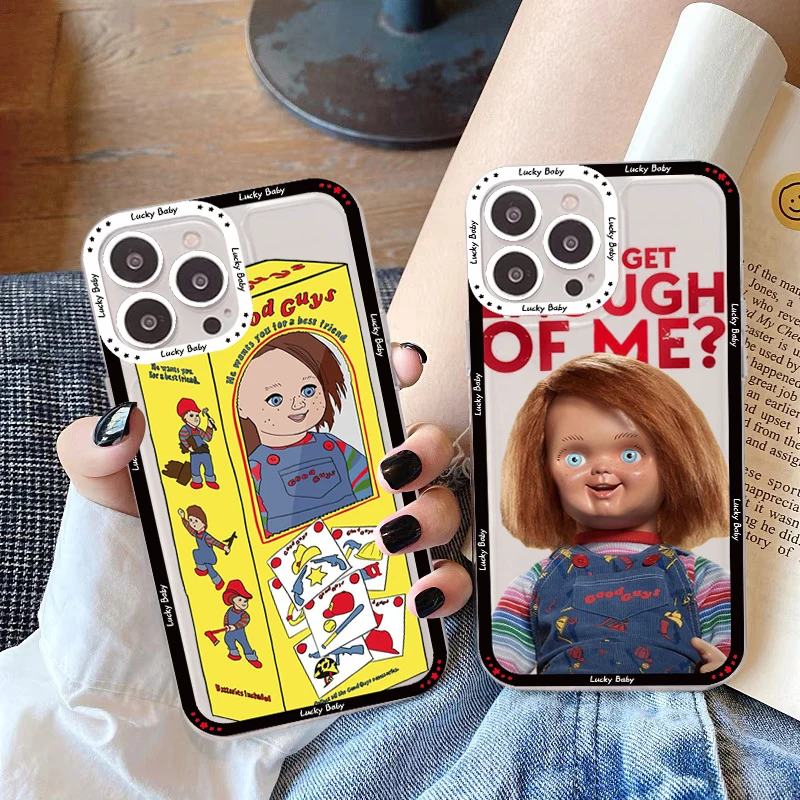 Chucky Good Guys Phone Case For iPhone 14 13 12 11 Pro Max Mini X Xs XR 6 7 8 Plus SE 2020 Transparent Case
Chucky Good Guys Phone Case For iPhone 14 13 12 11 Pro Max Mini X Xs XR 6 7 8 Plus SE 2020 Transparent Case