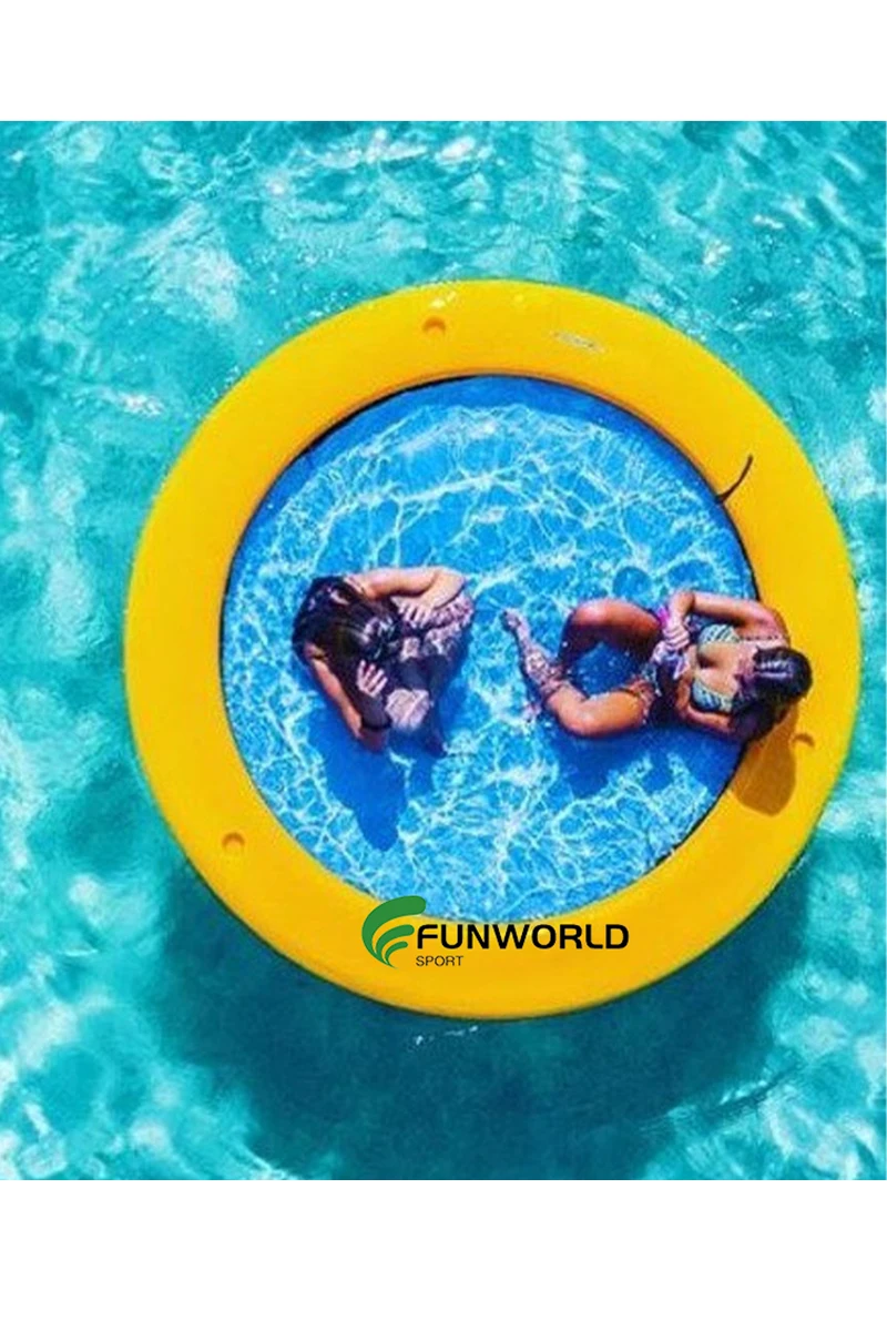 

IFUNWOD Air Sun Pad Tanning Pool Raft Tub PVC Inflatable Pool Float Lounger with NET