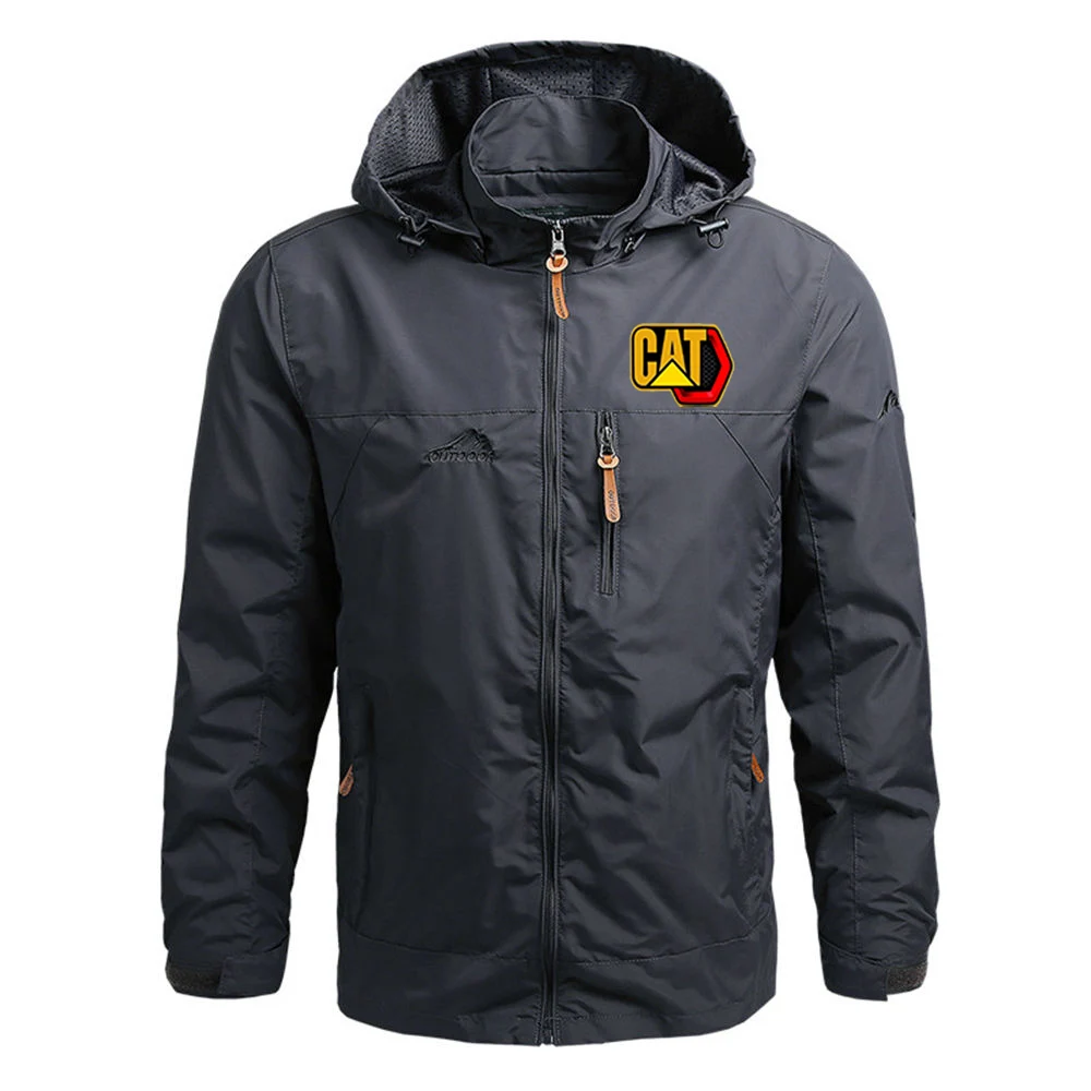 Spring Autumn CAT Caterpillar Logo Printed Man Windproof Solid Color Detachable Hat Popular Windbreaker Man Zipper Hoodie Jacket
Spring Autumn CAT Caterpillar Logo Printed Man Windproof Solid Color Detachable Hat Popular Windbreaker Man Zipper Hoodie Jacket
