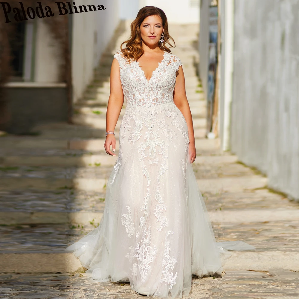 Paloda Exquisite V-neck Brides Married Gowns 2023 Button Illusion Lace Appliques A-line Vestidos De Novia Brautmode Plus Size
Paloda Exquisite V-neck Brides Married Gowns 2023 Button Illusion Lace Appliques A-line Vestidos De Novia Brautmode Plus Size