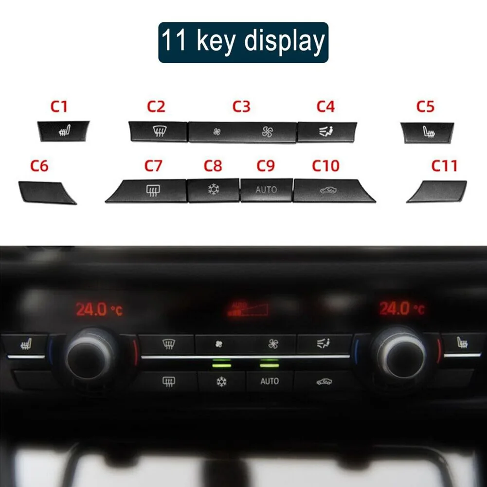 11Pcs Car Button Key Cap A/C Heater Switch 61319313922 For BMW 5 6 7 Series F07 GT/F10/F11 F06/F12/F13 F01/F02 Auto Accessories
11Pcs Car Button Key Cap A/C Heater Switch 61319313922 For BMW 5 6 7 Series F07 GT/F10/F11 F06/F12/F13 F01/F02 Auto Accessories