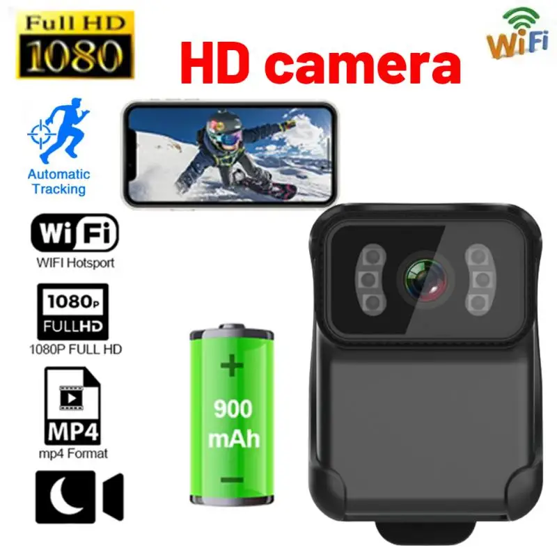 Portable CS02 1080P High-definition Body Motion Camera WiFi DV Camera Loop Recording Infrared Night Vision Camera MP4 Video
Portable CS02 1080P High-definition Body Motion Camera WiFi DV Camera Loop Recording Infrared Night Vision Camera MP4 Video