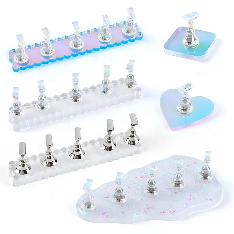 Acrylic Nail Stand Nail Practice Display Stand Manicure Tool for DIY Home manicure Tool Personalized Nail Exercises for Beginner
Acrylic Nail Stand Nail Practice Display Stand Manicure Tool for DIY Home manicure Tool Personalized Nail Exercises for Beginner