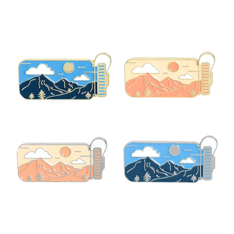 Outdoor Landscape Cloud Mountain Peak Pins Creative Water Cup Travel Cup Space Cup Shape Alloy Enamel Lapel Pins Brooches Badge
Outdoor Landscape Cloud Mountain Peak Pins Creative Water Cup Travel Cup Space Cup Shape Alloy Enamel Lapel Pins Brooches Badge