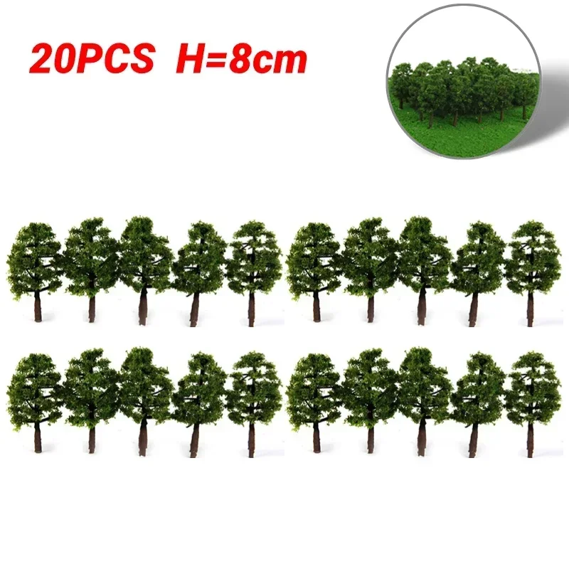 Миниатюрные модели деревьев, пластик, зеленый, 5 шт.
Миниатюрные модели деревьев, пластик, зеленый, 5 шт.