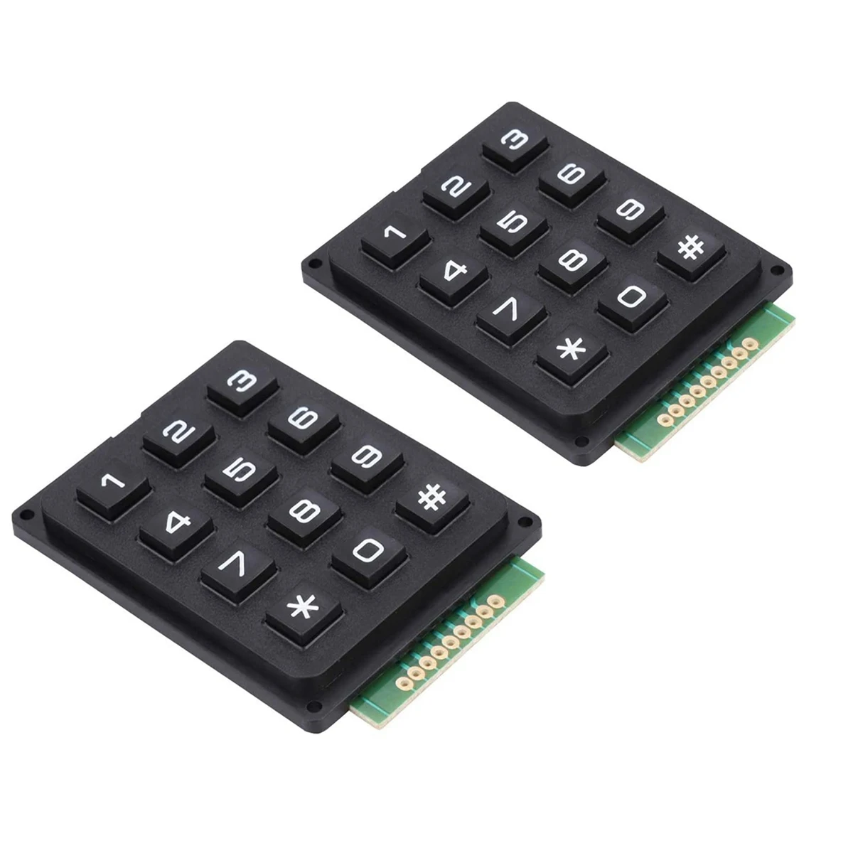 

2Pcs Matrix Switch Keyboard Keypad Array Module ABS Plastic Keys 3X4 12 Key Button Membrane Switch DIY Kit for Arduino