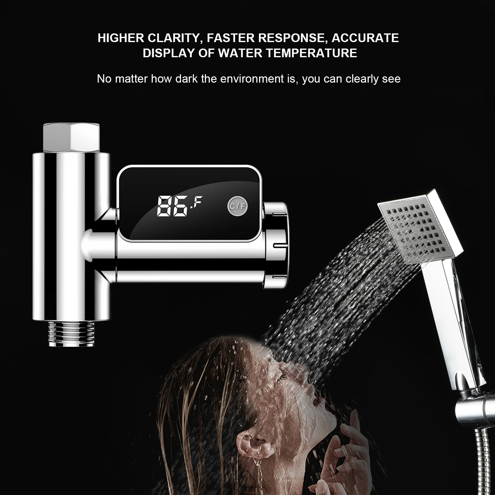 Digital Shower Water Thermometer Bath Thermometer LED Screen Bath Water Temperature Monitor
Digital Shower Water Thermometer Bath Thermometer LED Screen Bath Water Temperature Monitor