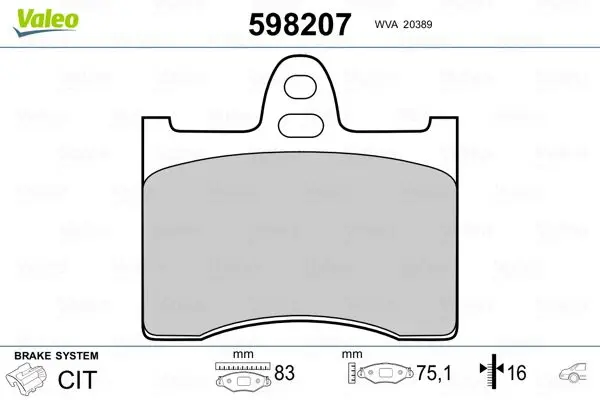 598207 для заднего балатного диска XANTIA 1 8i 16V 2.0i 16V (95 98) / (75 × 83 ×)
598207 для заднего балатного диска XANTIA 1 8i 16V 2.0i 16V (95 98) / (75 × 83 ×)