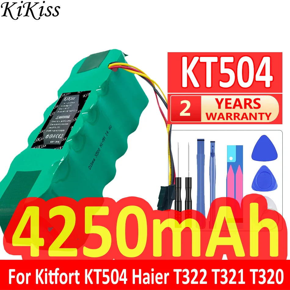Мощная батарея KiKiss KT 504 4250 мАч для Kitfort KT504 для Haier T322 T321 T320 Panda X500 X580 X600 Ecovacs Mirror CR120
Мощная батарея KiKiss KT 504 4250 мАч для Kitfort KT504 для Haier T322 T321 T320 Panda X500 X580 X600 Ecovacs Mirror CR120