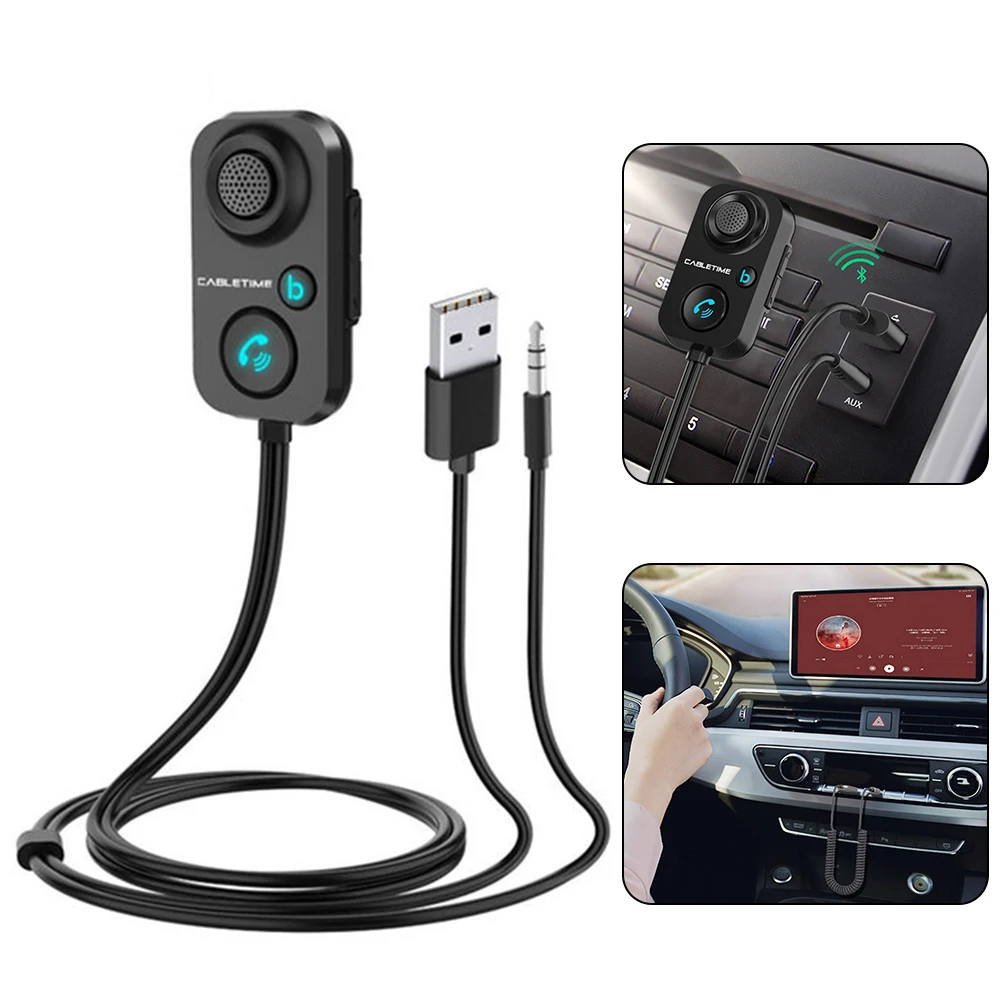 Car Bluetooth 5.1 Adapter Music Receiver AUX Audio 3.5mm Wireless Bluetooth Adapter Dongle With Speaker Handsfree Accessories
Car Bluetooth 5.1 Adapter Music Receiver AUX Audio 3.5mm Wireless Bluetooth Adapter Dongle With Speaker Handsfree Accessories