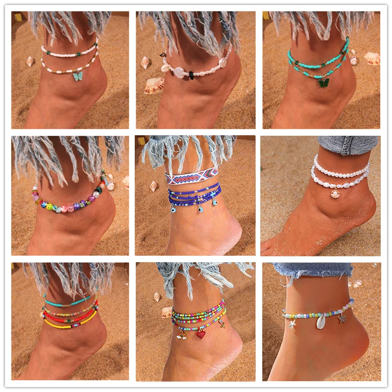 Bohemian Beaded Beads Anklets For Women Summer Ocean Beach Handmade Butterfly Ankle Shell Bracelet Foot Leg Beach Jewelry Gifts
Bohemian Beaded Beads Anklets For Women Summer Ocean Beach Handmade Butterfly Ankle Shell Bracelet Foot Leg Beach Jewelry Gifts