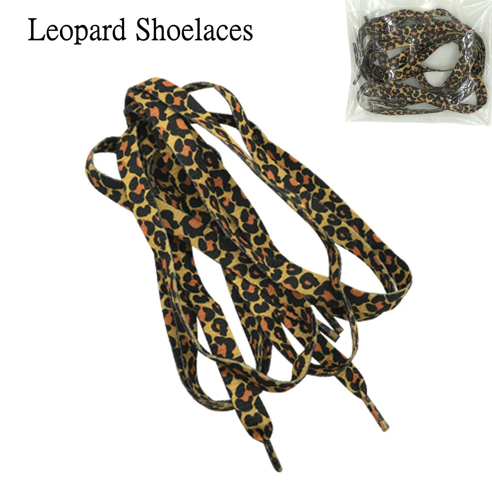 1 Pair Leopard Shoelaces Black and Brown Classic Laces Casual Sports Shoe Accessories Fashion Flat Shoes Supplies 120CM
1 Pair Leopard Shoelaces Black and Brown Classic Laces Casual Sports Shoe Accessories Fashion Flat Shoes Supplies 120CM