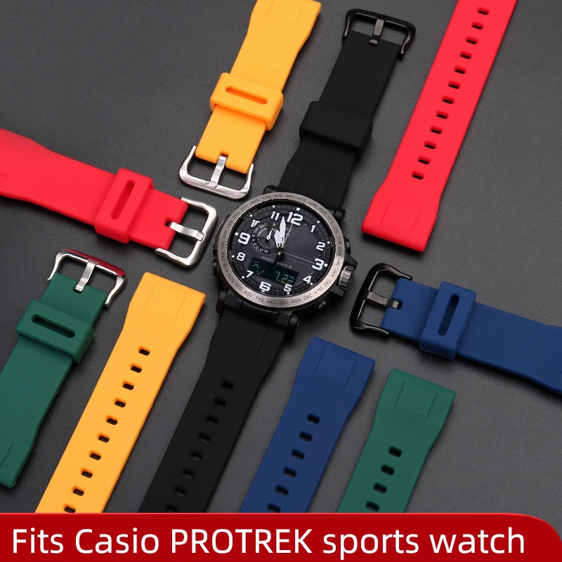 Substitute Casio Mountaineering Watch Strap PRW-6600 PRG-600/650Y Sports Silicone Waterproof Wristband Accessories 24mm
Substitute Casio Mountaineering Watch Strap PRW-6600 PRG-600/650Y Sports Silicone Waterproof Wristband Accessories 24mm