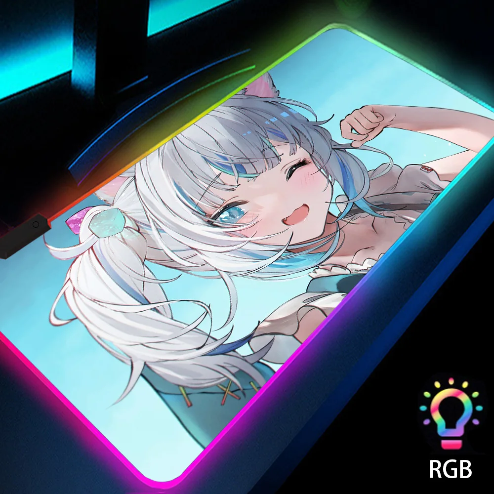 Gawr Gura Kawaii Anime Cartoon Figure Cute Led Rgb Big Gamer Backlit Keyboard Mouse Pad Rubber Desktop Accessories Xxl Desk Mat
Gawr Gura Kawaii Anime Cartoon Figure Cute Led Rgb Big Gamer Backlit Keyboard Mouse Pad Rubber Desktop Accessories Xxl Desk Mat