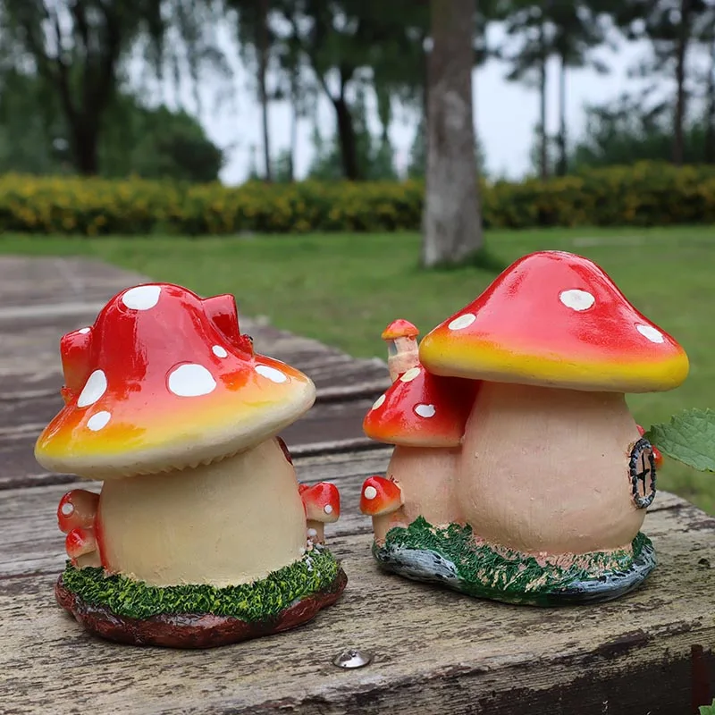 Creative mushroom house resin crafts pastoral home decor ornaments garden courtyard balcony potted ornaments garden landscaping
Creative mushroom house resin crafts pastoral home decor ornaments garden courtyard balcony potted ornaments garden landscaping