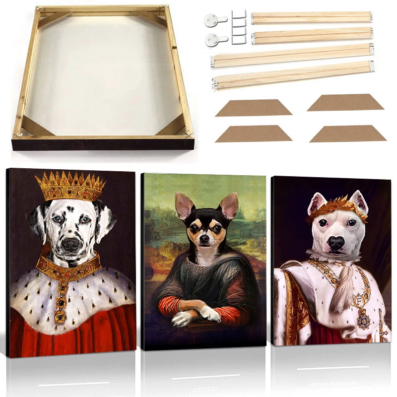 Картина на холсте с рамкой и изображением собаки джентльмена
Картина на холсте с рамкой и изображением собаки джентльмена