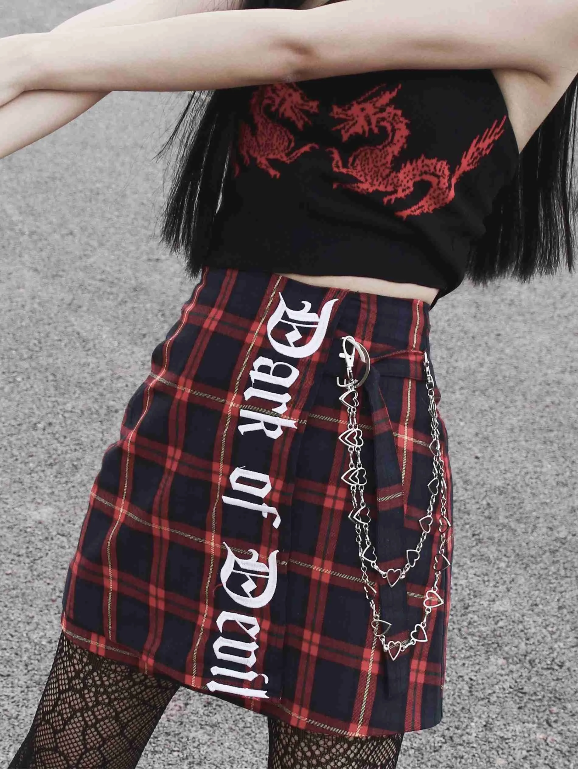 Goth women fashion skirt lattice printing patchwork slim high waist gothic style punk sexy ladies skirt for summer 2023
Goth women fashion skirt lattice printing patchwork slim high waist gothic style punk sexy ladies skirt for summer 2023
