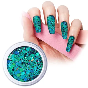 Nail Sequins Glitter Powder Patch Diy Super Glitter Goblin Eye Polygon Exquisite Sheet Ladies And Girls Diy Acrylic Nail Design