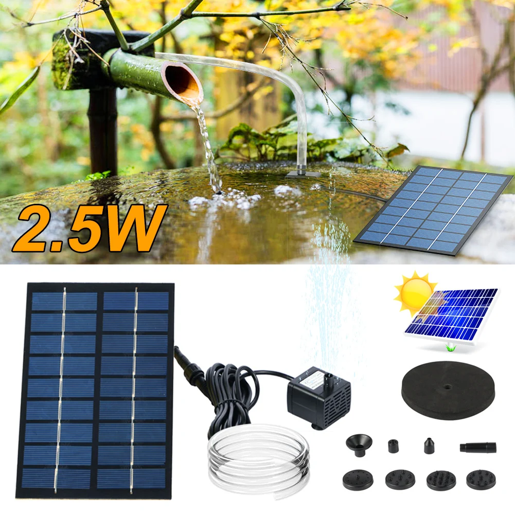 Adjustable Solar Fountain Pump Floating Solar Powered Water Fountain With 6 Nozzles Solar Powered Pump For Bird Bath Garden Pool
Adjustable Solar Fountain Pump Floating Solar Powered Water Fountain With 6 Nozzles Solar Powered Pump For Bird Bath Garden Pool