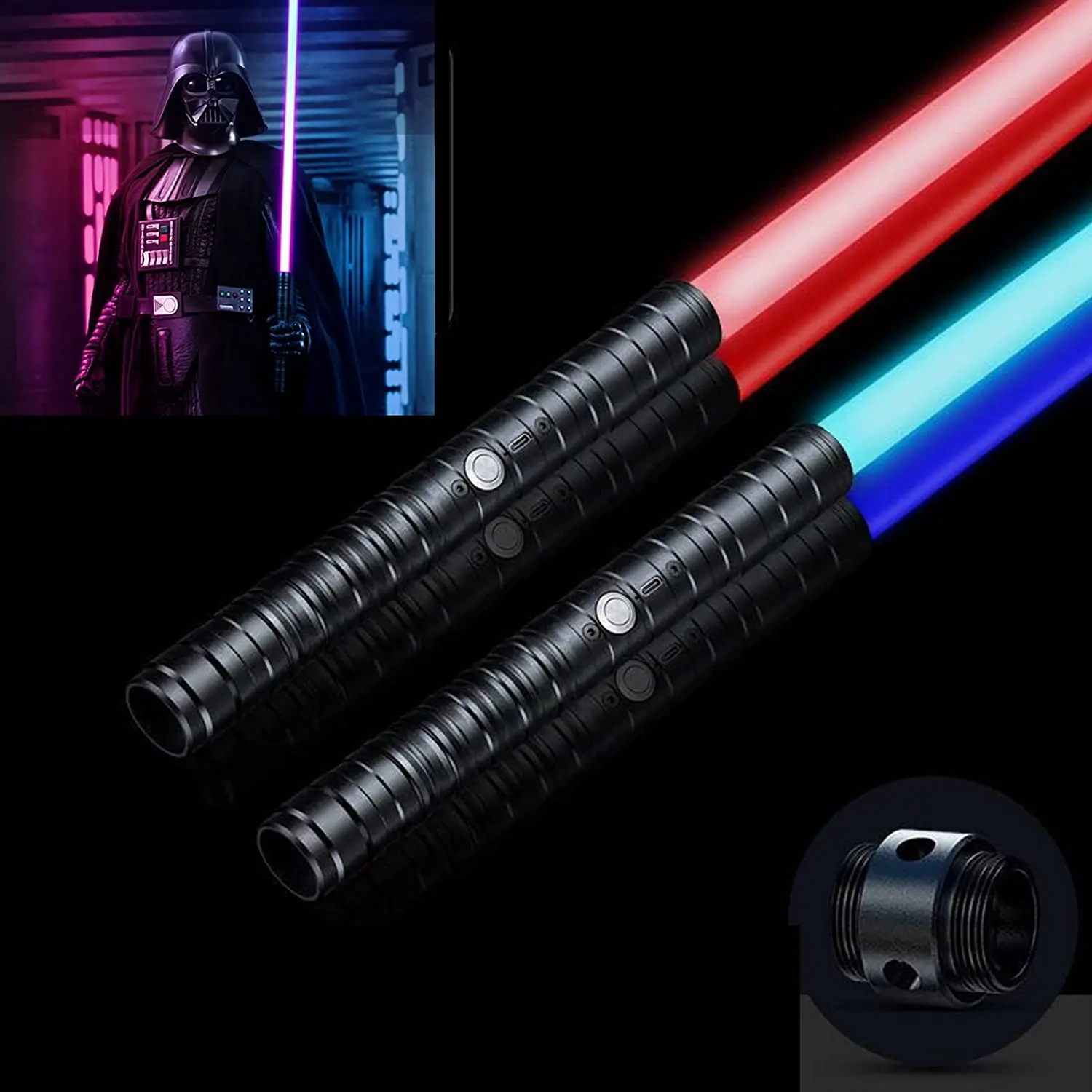 Lightsaber Type-C Rechargeable Light Saber Double-Edged Sword Alloy Handle 7 Colors with 3 Sound Modes Children's Day Halloween
Lightsaber Type-C Rechargeable Light Saber Double-Edged Sword Alloy Handle 7 Colors with 3 Sound Modes Children's Day Halloween