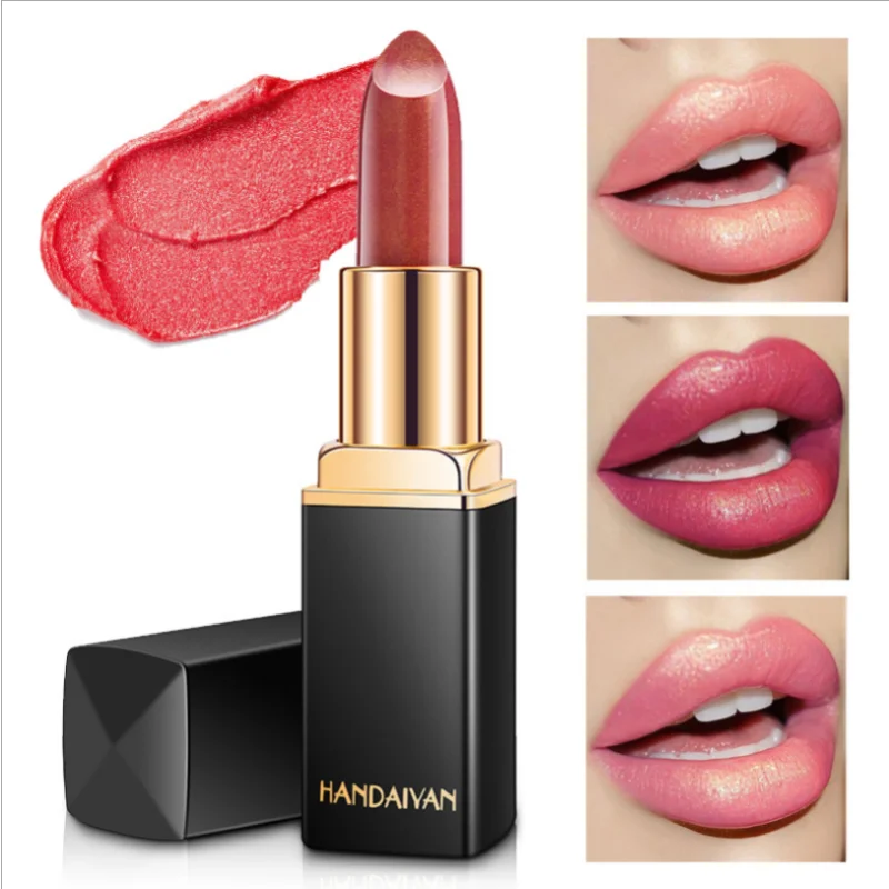 Color Cosmetics Lip Gloss Makeup Glossy Color Change with Temperature Waterproof Metallic Lipstick Glitter impermeable
Color Cosmetics Lip Gloss Makeup Glossy Color Change with Temperature Waterproof Metallic Lipstick Glitter impermeable