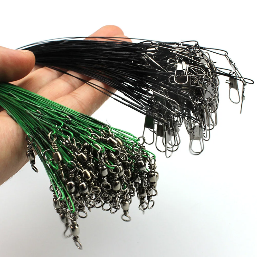 20Pcs Anti-bite Fishing Leader Wire Stainless Steel Line Wire Leader Fishing Tools Wire Rope Anti-twist Fishing Line
20Pcs Anti-bite Fishing Leader Wire Stainless Steel Line Wire Leader Fishing Tools Wire Rope Anti-twist Fishing Line