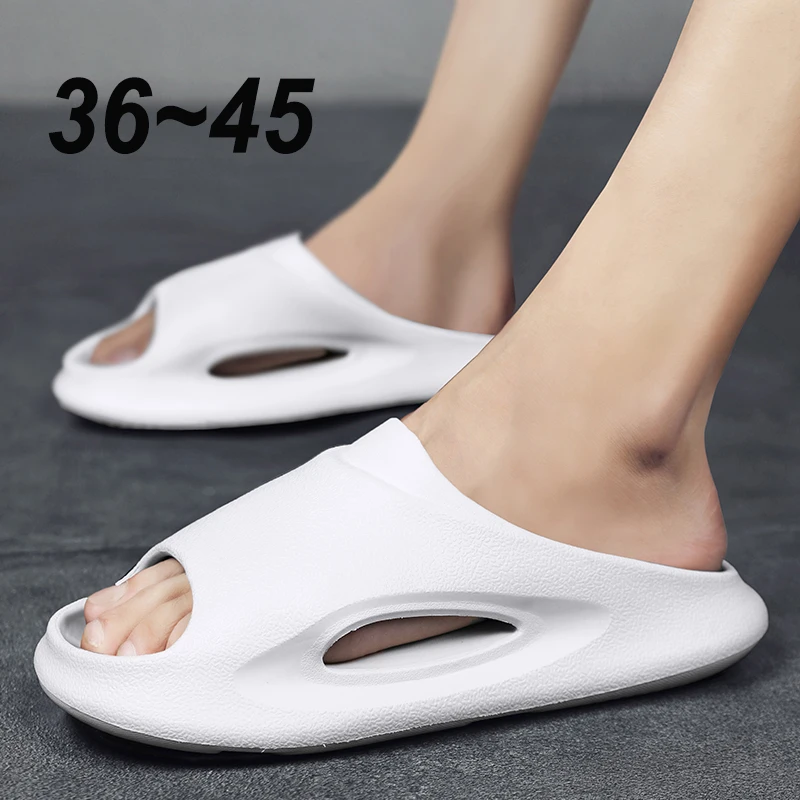 Шлепанцы для дома и пляжа, Нескользящие сандалии на толстой подошве, Нескользящие, для дома и ванной, мягкая летняя обувь для пар, 36-45
Шлепанцы для дома и пляжа, Нескользящие сандалии на толстой подошве, Нескользящие, для дома и ванной, мягкая летняя обувь для пар, 36-45