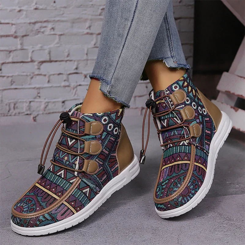 Print Flats Ankle Women Sneakers Cozy Casual Sport Shoes New Designer 2024 Winter Brand Running Shoes Mujeres Walking Zapatos
Print Flats Ankle Women Sneakers Cozy Casual Sport Shoes New Designer 2024 Winter Brand Running Shoes Mujeres Walking Zapatos