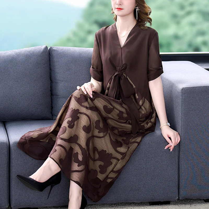 2022 New Summer Silk Dress Women Clothes Floral Beach Boho Dresses for Women Midi Plus Size Dress Elegant Vestidos
2022 New Summer Silk Dress Women Clothes Floral Beach Boho Dresses for Women Midi Plus Size Dress Elegant Vestidos