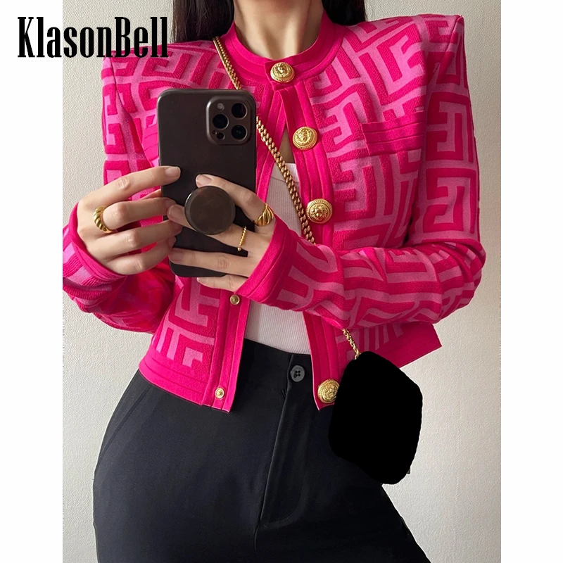 3.11 KlasonBell Vintage Temperament Fashion Geometric Pattern Shoulder Pads Knitted Short Cardigan Women
3.11 KlasonBell Vintage Temperament Fashion Geometric Pattern Shoulder Pads Knitted Short Cardigan Women