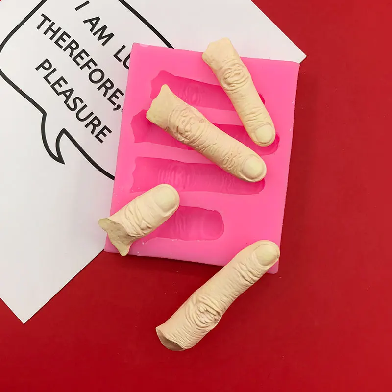 Simulated finger terror modeling silicone mold diy Halloween Halloween Halloween chocoration Clay Resin Art aromatic candle mold
Simulated finger terror modeling silicone mold diy Halloween Halloween Halloween chocoration Clay Resin Art aromatic candle mold