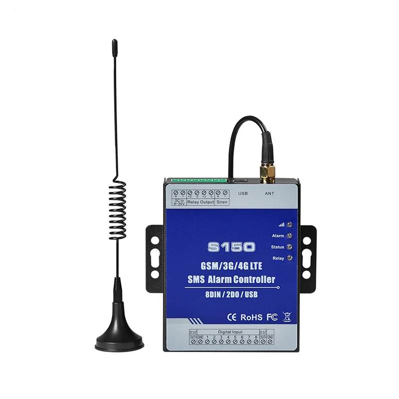 GSM 2G 3G 4G RTU пульт дистанционного управления сигнализация S150 с 8 цифровым входом