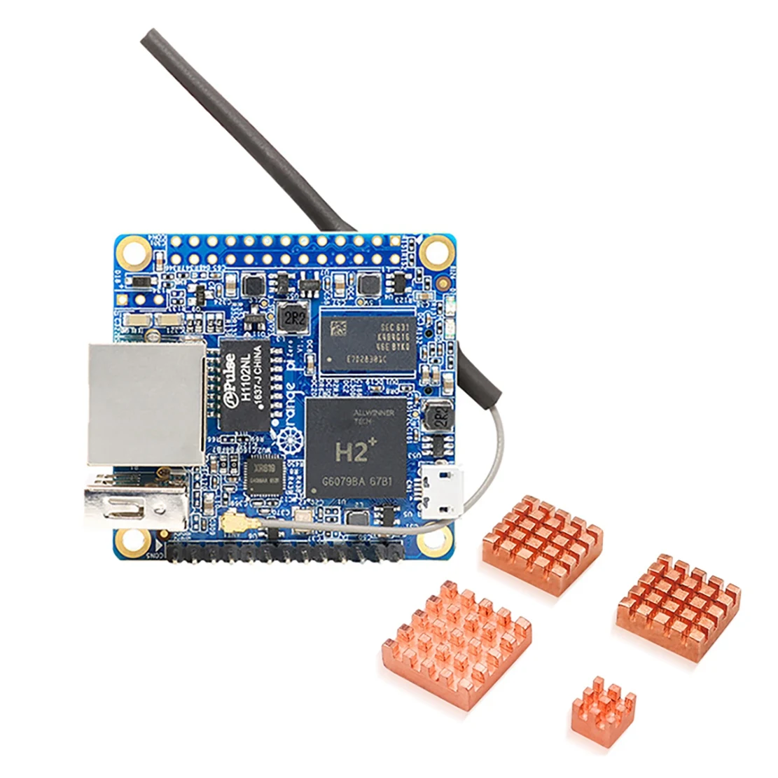 

For Orange Pi Zero H2 ARM Cortex-A7 4-Core 512MB RAM Programming Microcontroller PC Development Board with Heat Sink